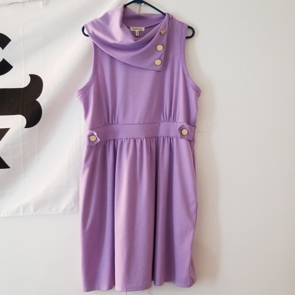 Monteau Purple Dress w/ Pockets